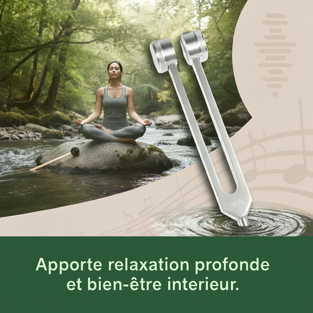 Diapasons Vibratoires 128Hz / 256Hz / 512Hz – Pour Méditation, Relaxation & Harmonie